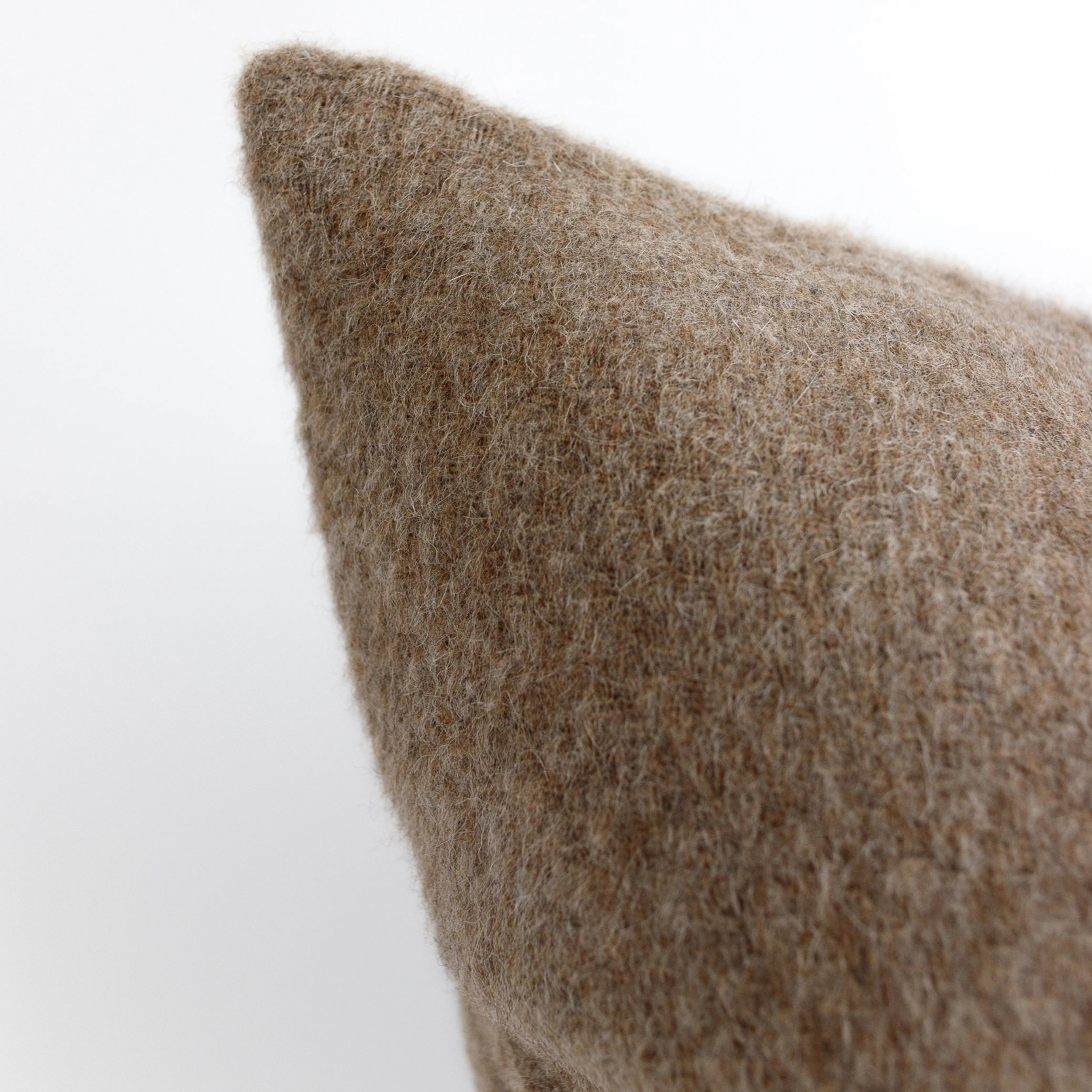 Cork Alpaca & Wool Pillow Cover – 6 Earthy Colorways | Made in Canada