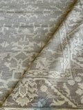 Beth Martin 8.3x10 Grey and Silver Hand-Knotted Oushak Rug - CLEARANCE 50% OFF