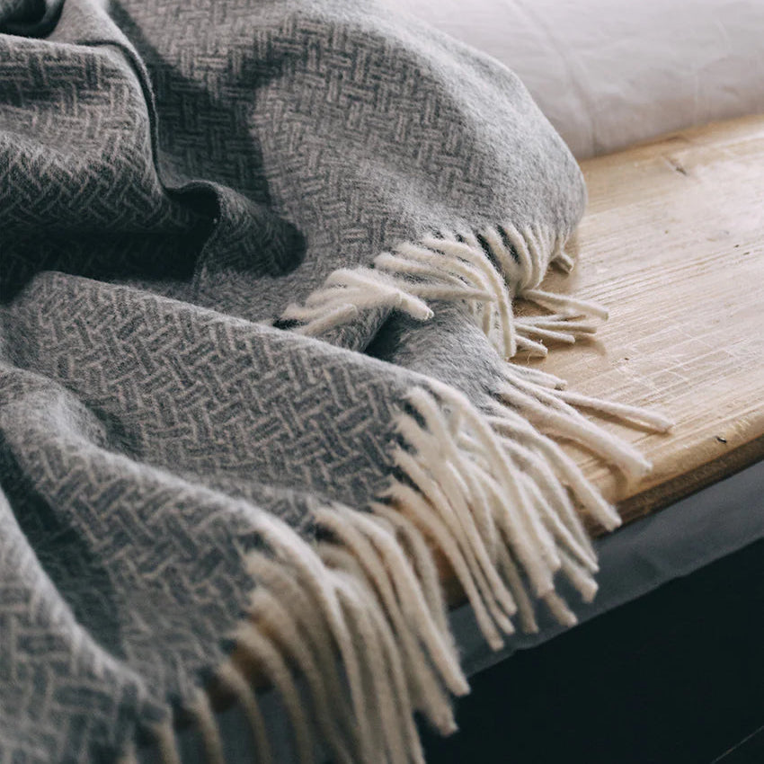 Alpaca Throw Blanket – Neutral Home Accent (Oxford) | Sorelle Rossi