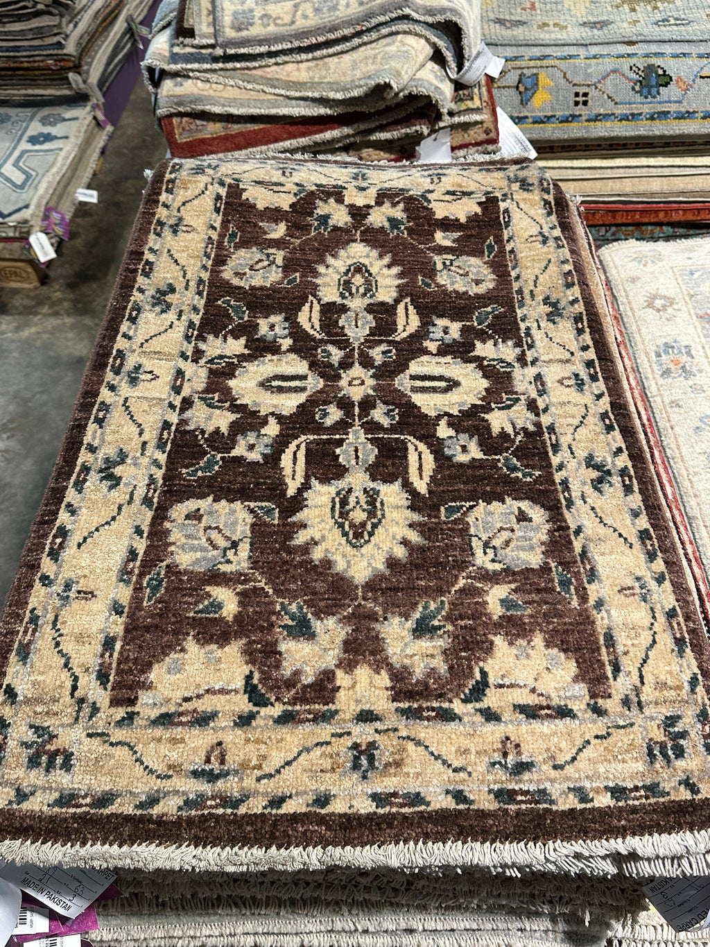 Terri Smith-Fraser 2x3 Brown Hand-Knotted Oushak