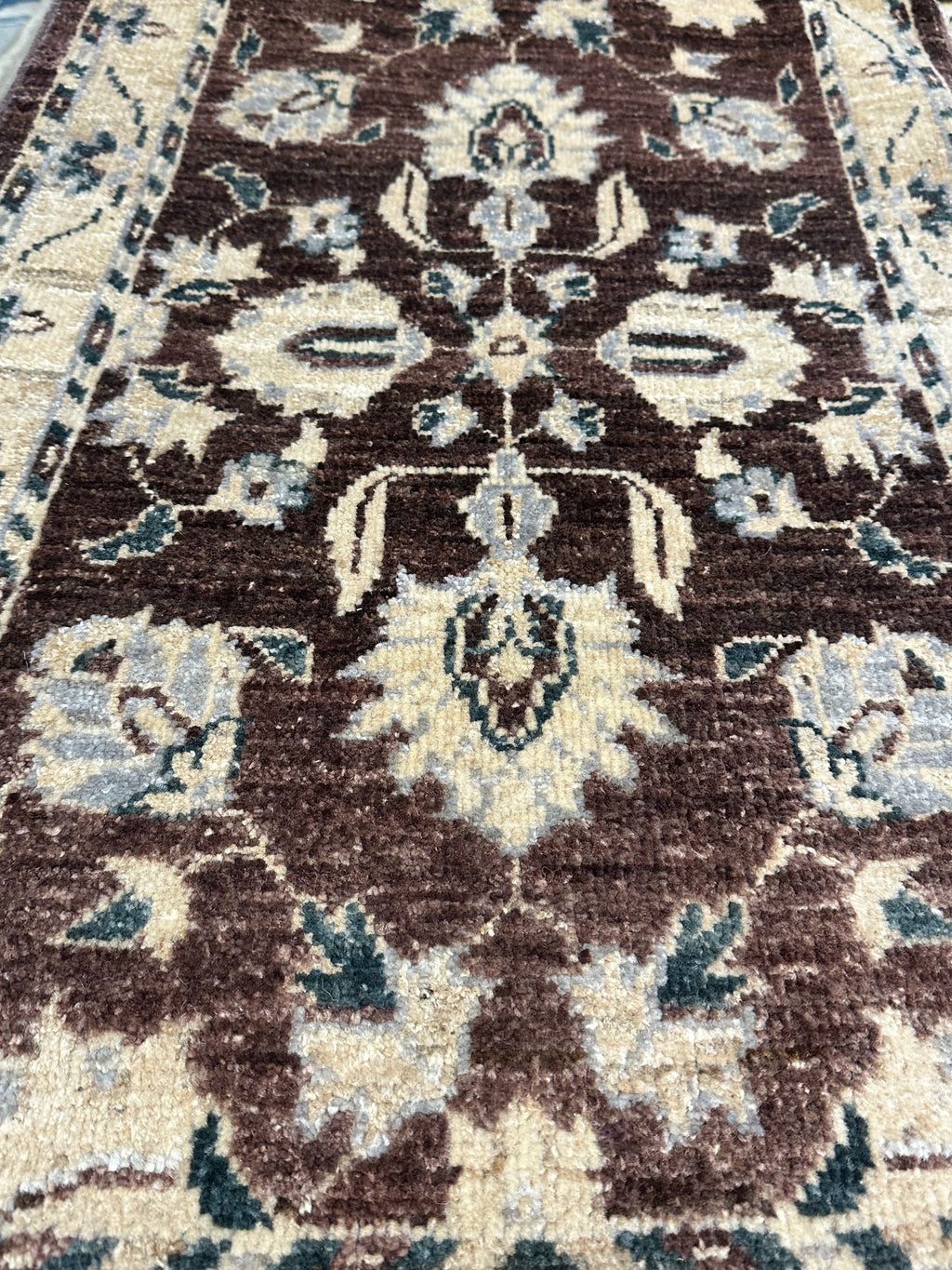 Terri Smith-Fraser 2x3 Brown Hand-Knotted Oushak