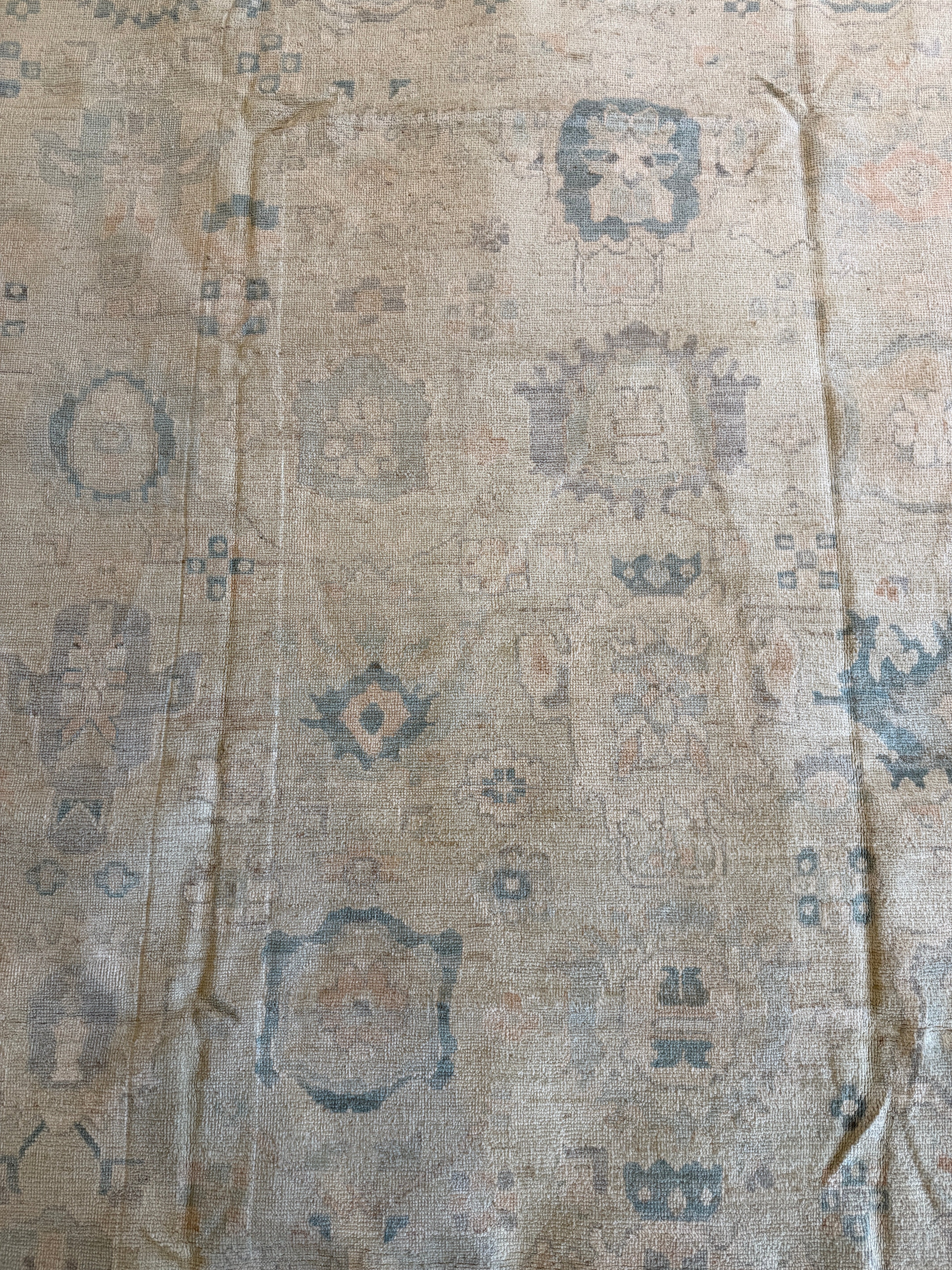 Principal Gita 8.6x12 Light Blue Hand-Knotted Whitewashed Oushak