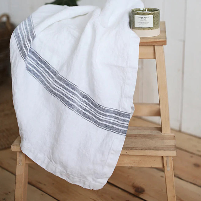 Stone-Washed Linen Bath Towel | Luxury Soft European Linen Bath Towel (Maison Collection)
