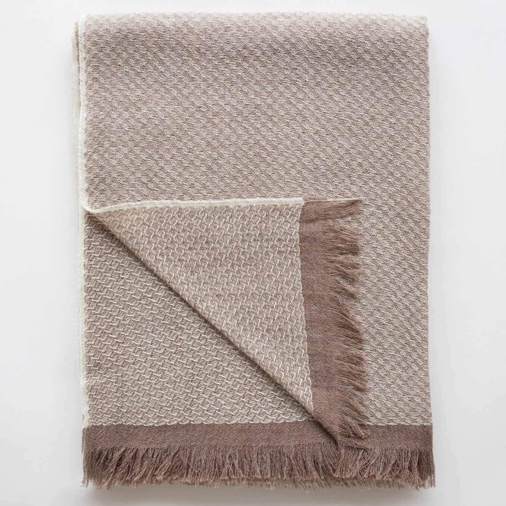 Windsor Hand-Loomed Throw Blanket – Hypoallergenic Soft Neutral Throw | Artisan Woven Home Accent