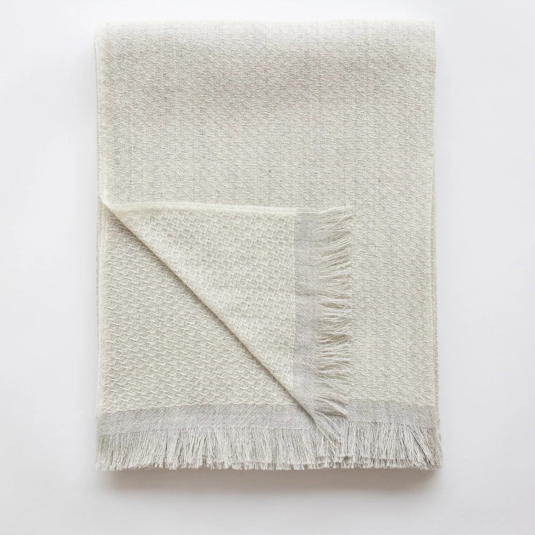 Windsor Hand-Loomed Throw Blanket – Hypoallergenic Soft Neutral Throw | Artisan Woven Home Accent