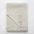 Windsor Hand-Loomed Throw Blanket – Hypoallergenic Soft Neutral Throw | Artisan Woven Home Accent