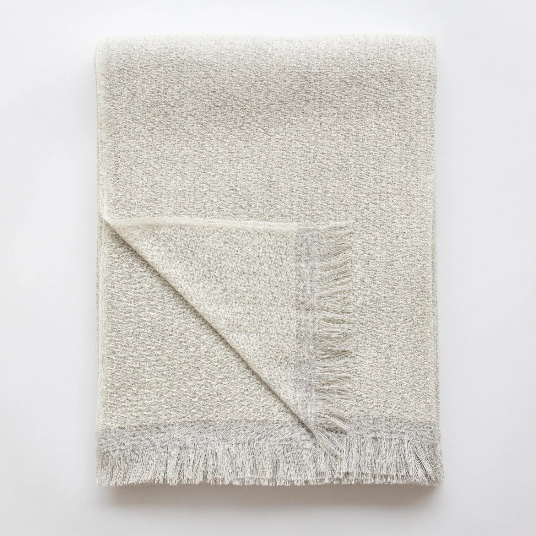 Windsor Hand-Loomed Throw Blanket – Hypoallergenic Soft Neutral Throw | Artisan Woven Home Accent