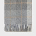 Iverness Alpaca & Lambswool Oversized Throw Blanket – Luxury Plaid Wool Blend | Cozy Neutral Home Accent