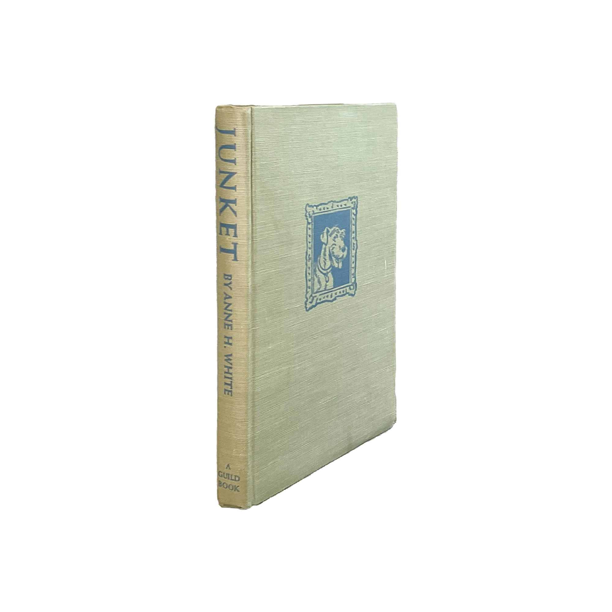 Vintage book titled 'Tunket' by Anne H. White with a blue emblem on the spine against a white background
