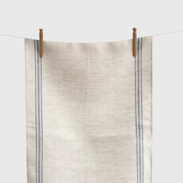Herringbone Linen Tea Towels – Set of 6 (Luke) | European Flax Kitchen Towels