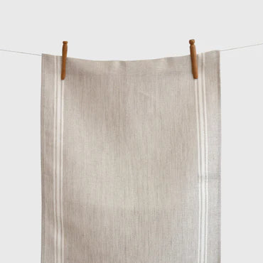 Herringbone Linen Tea Towels – Set of 6 (Luke) | European Flax Kitchen Towels