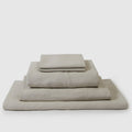 Set of gray bedding on a white background