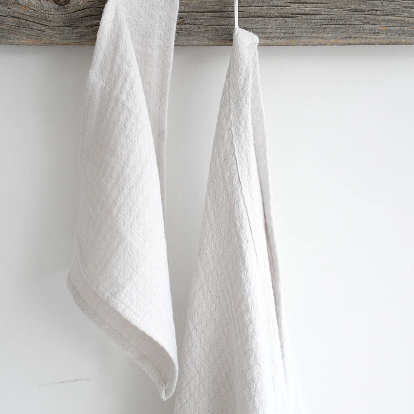 Hampton Textured Linen Bath Towel – Lightweight Luxury European Linen Towel