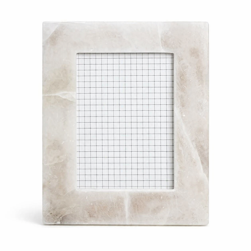 Minimalist ivory textured tabletop picture frame with soft neutral finish and modern timeless styling | Sorelle Rossi Shoppe