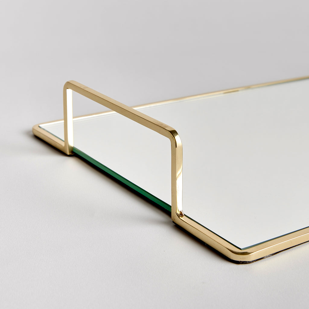 Covina Mirrored Decorative Tray - 17.5-Inch Accent