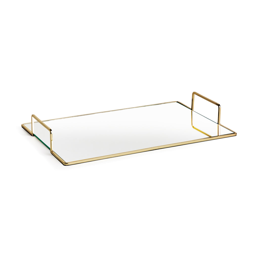Covina Mirrored Decorative Tray - 17.5-Inch Accent