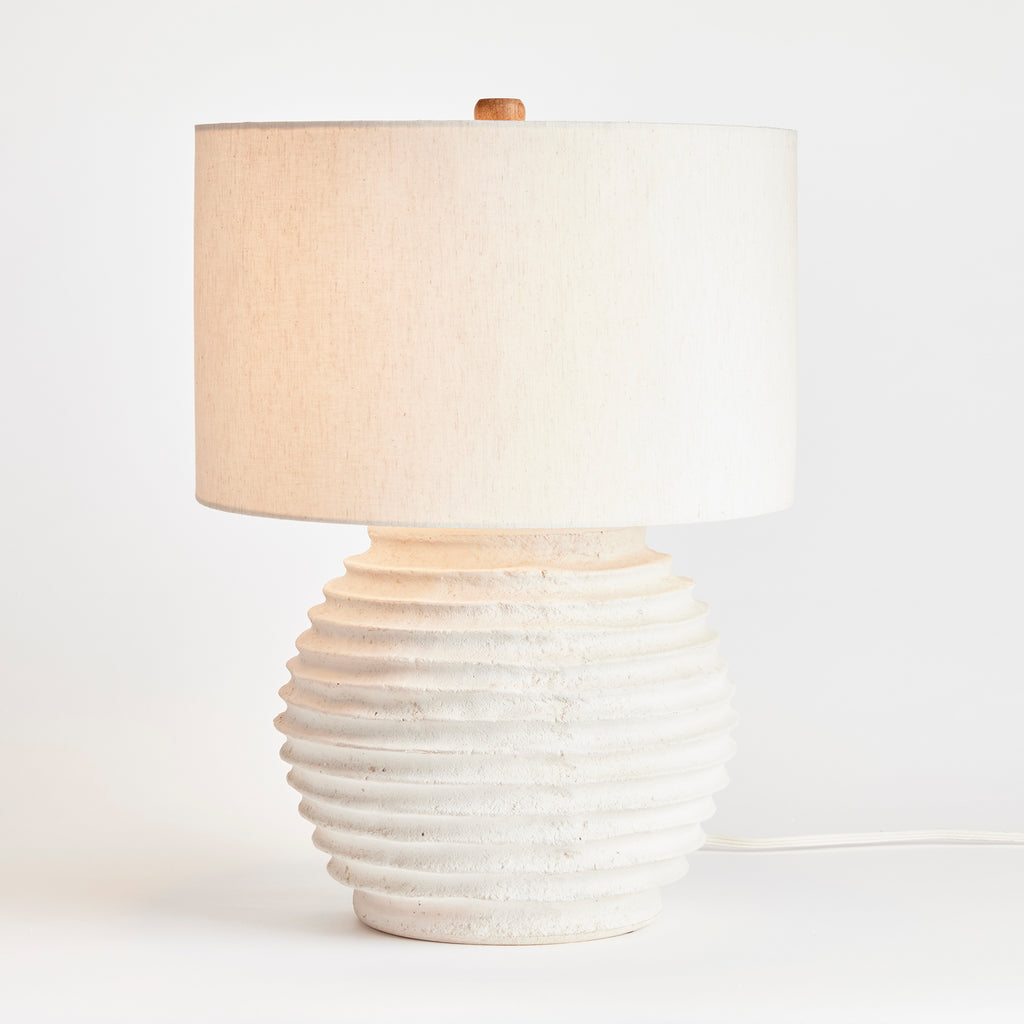 Marley Ceramic Table Lamp with Linen Shade