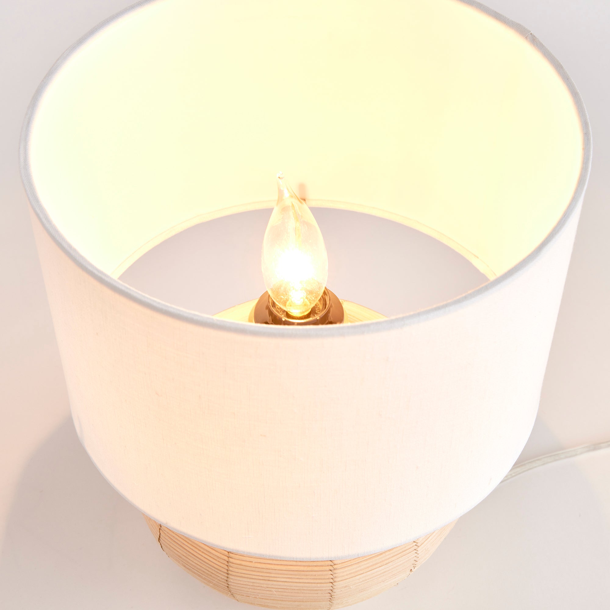Maye Tapered Mini Rattan Lamp