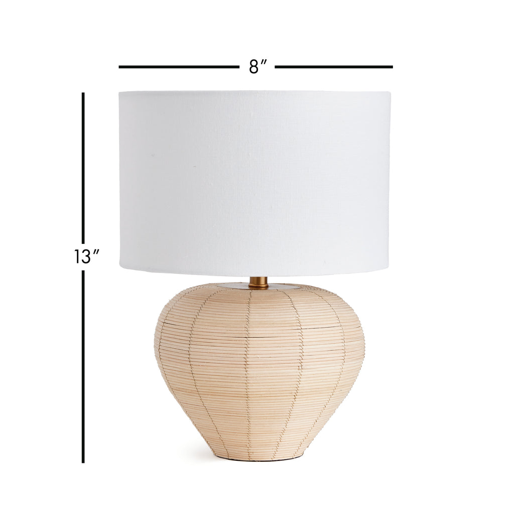 Maye Tapered Mini Rattan Lamp