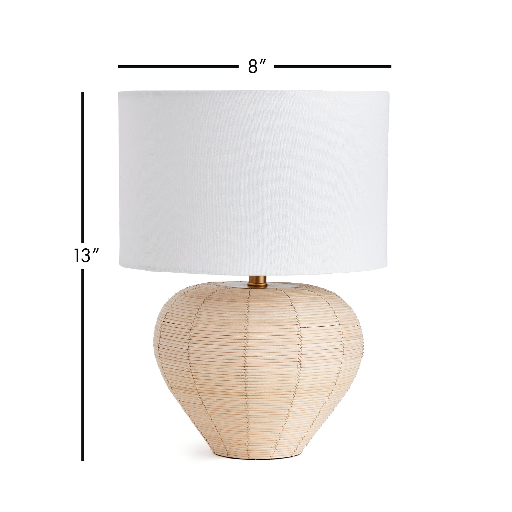 Maye Tapered Mini Rattan Lamp