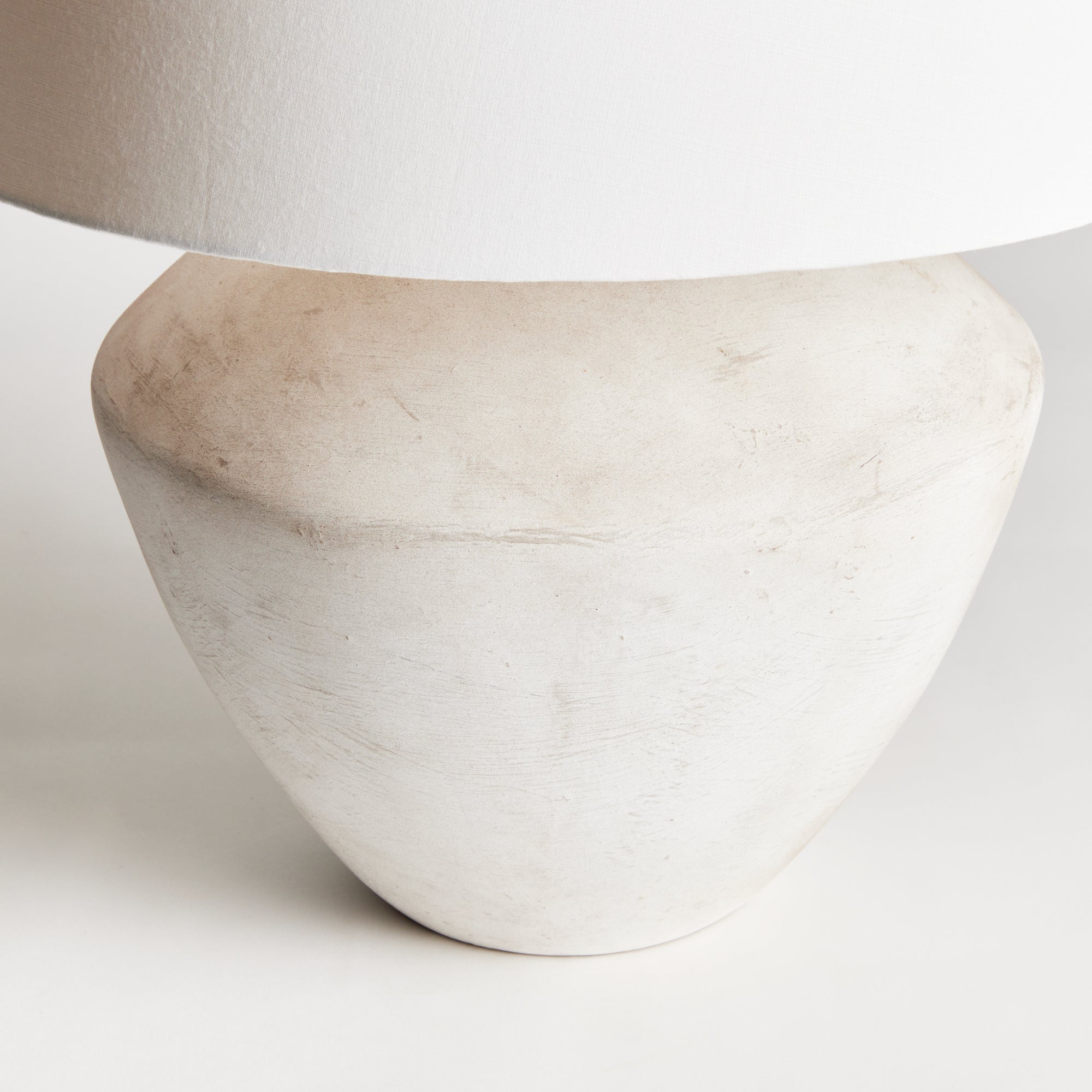 Sculptural Matte Ceramic Table Lamp