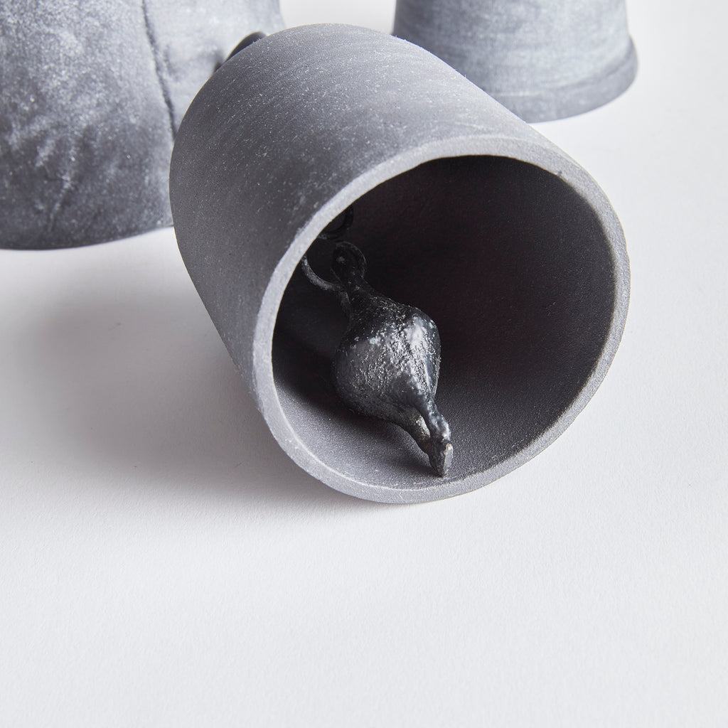 Black Cast Aluminum & Iron Bells - Set of 3