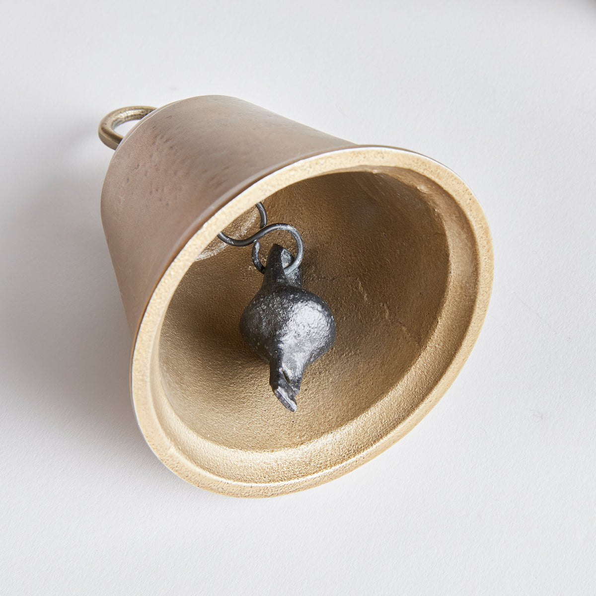 Gold Cast Aluminum & Iron Bells - Set of 2