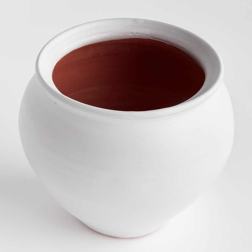 Mirela Large Hand-Thrown Terracotta Drum Vase