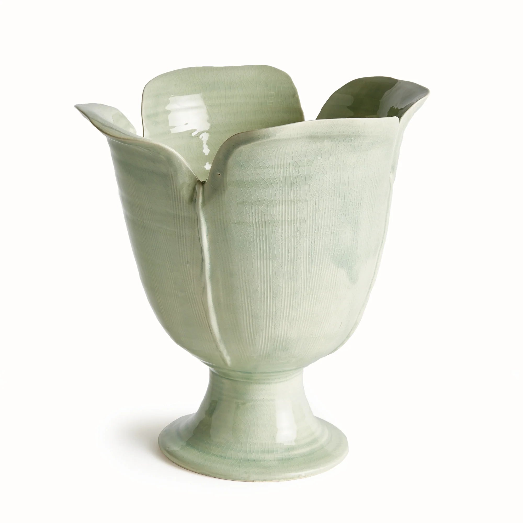 Handmade Italian Petalo Vase – Sculptural White Ceramic Centerpiece | Sorelle Rossi