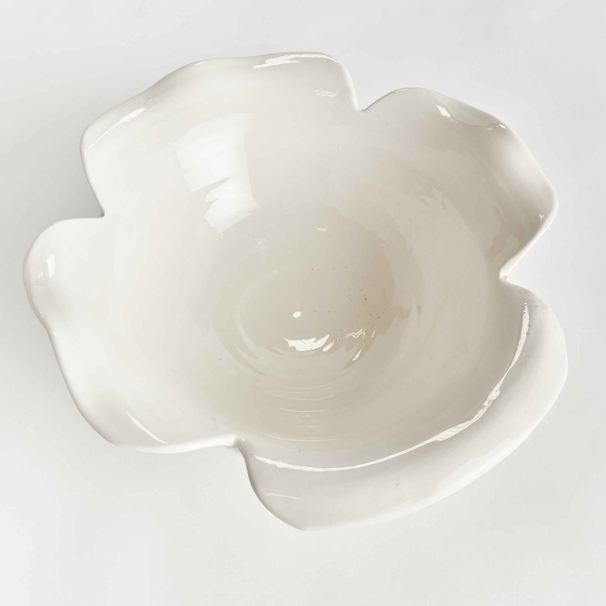 Handmade Italian Petalo Footed Bowl – Handmade Ceramic Decorative Serving Bowl | Sorelle Rossi