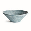 Mirela Grande Hand-Thrown Terracotta Bowl - Gray-Blue Glaze