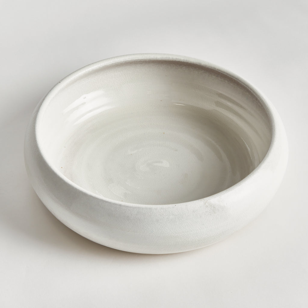 Classic Curved Ceramic Footed Bowl