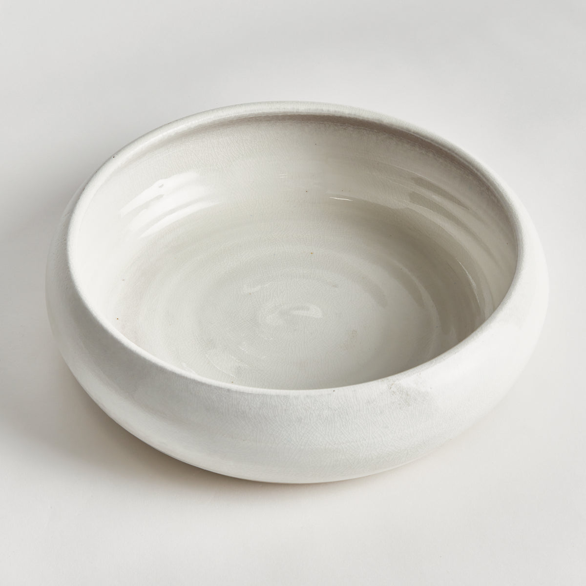 Classic Curved Ceramic Footed Bowl