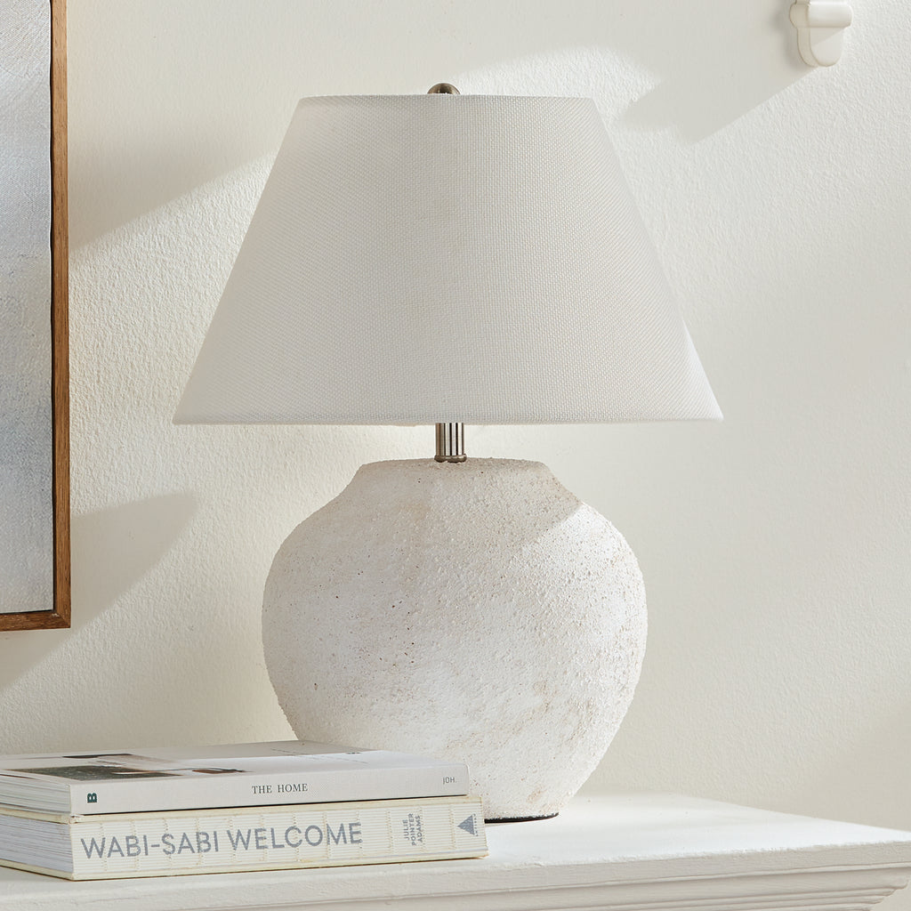 Theo Cold-Paint Textured Table Lamp