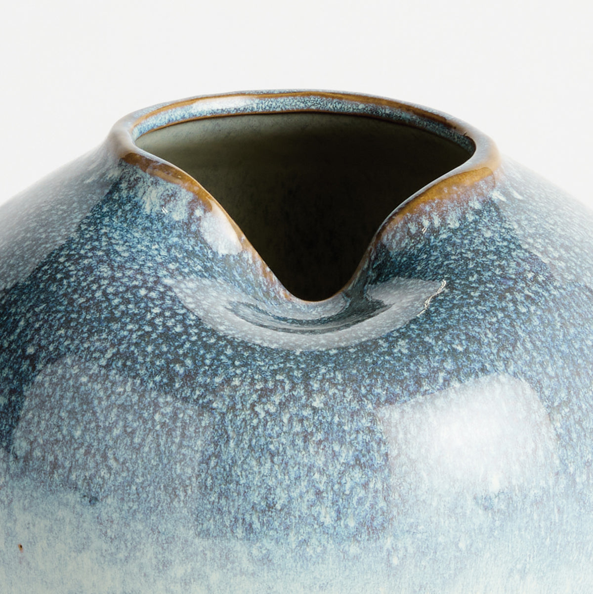 Evelyn Grey Blue Reactive Glaze Vase