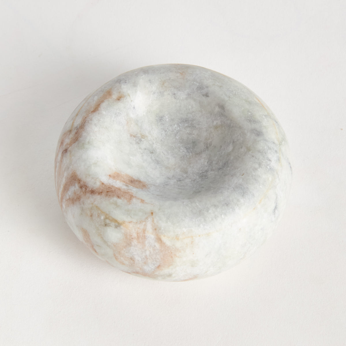 Josephine Marble Trinket Bowl - Light Brown Veining