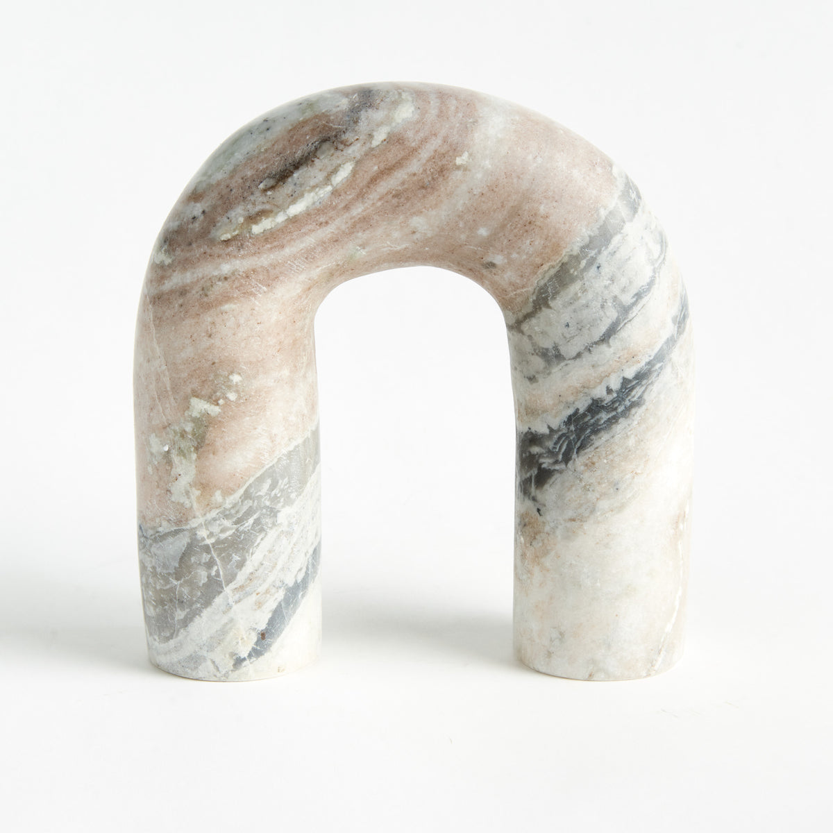 Jaqueline Marble Arch Sculpture - Natural Stone Accent