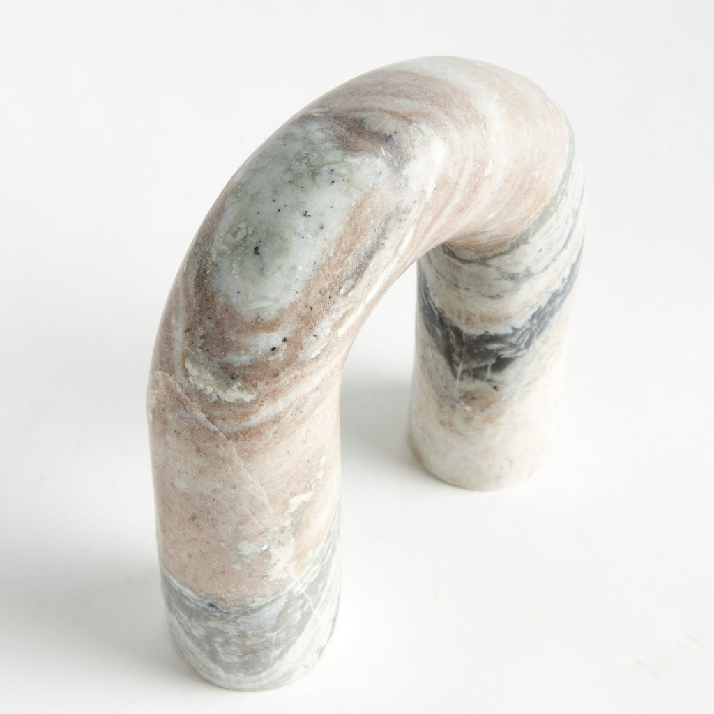 Jaqueline Marble Arch Sculpture - Natural Stone Accent