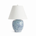 Hanni Chinoiserie Porcelain Table Lamp with Linen Shade