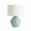 Lilian Chinoiserie Table Lamp | Celadon Blue Ceramic Ginger Jar