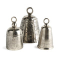 Silver Cast Aluminum & Iron Bells - Set of 3