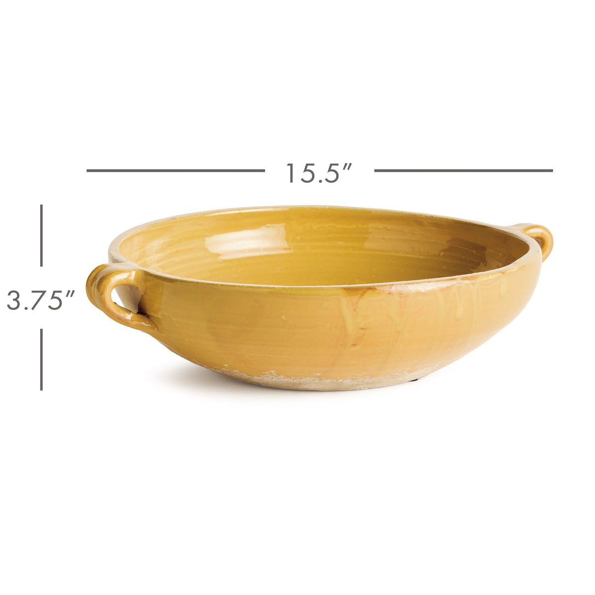 Maisha Decorative Bowl, Golden Ochre Terracotta