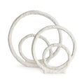Eldon Cast Aluminum Sculptures - Set of 2, Matte White