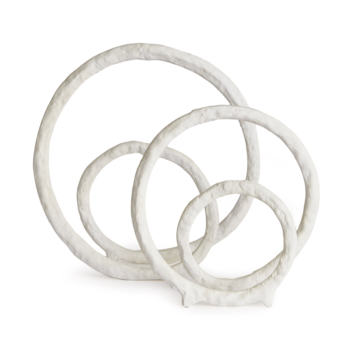 Eldon Cast Aluminum Sculptures - Set of 2, Matte White
