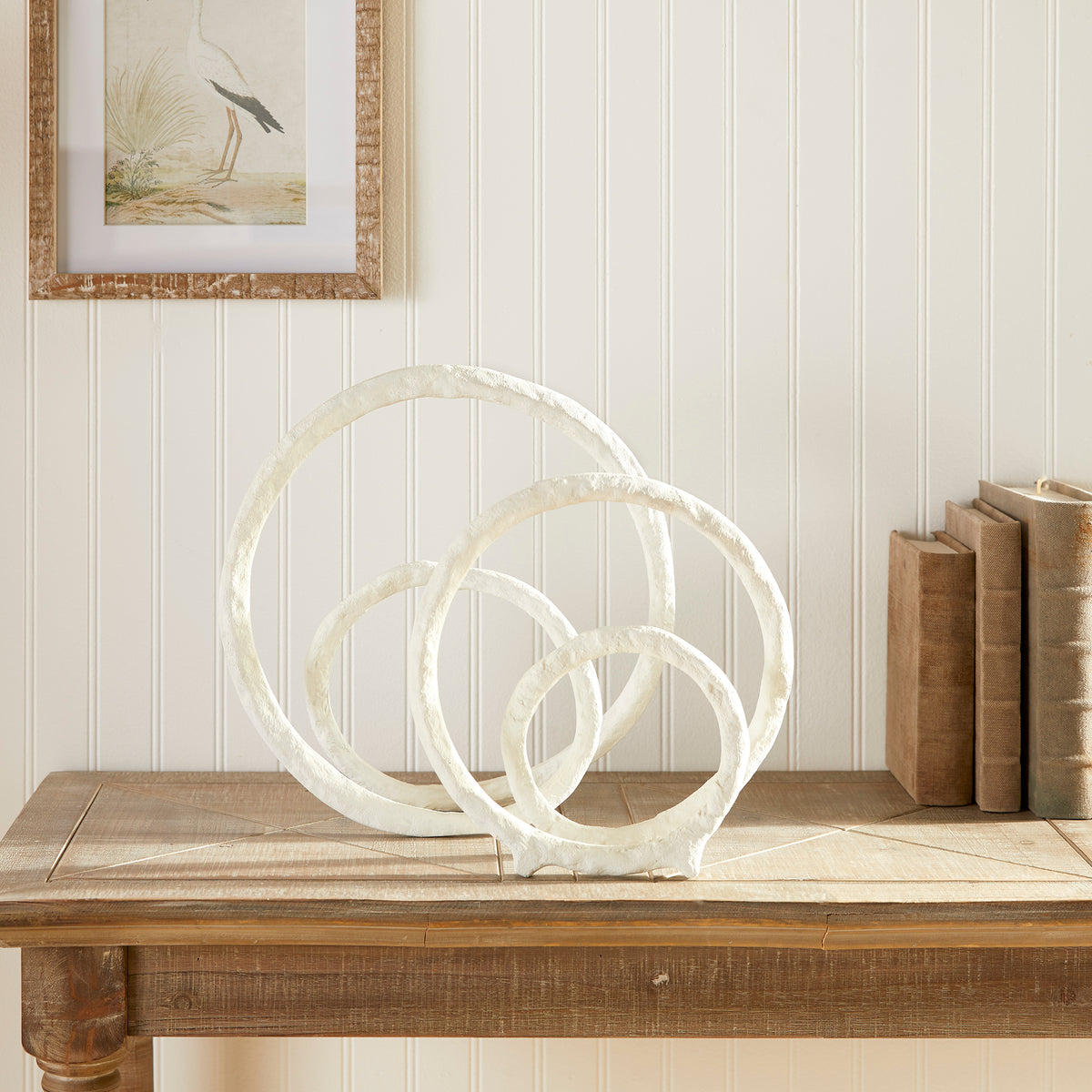 Eldon Cast Aluminum Sculptures - Set of 2, Matte White
