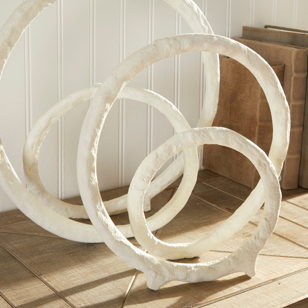 Eldon Cast Aluminum Sculptures - Set of 2, Matte White