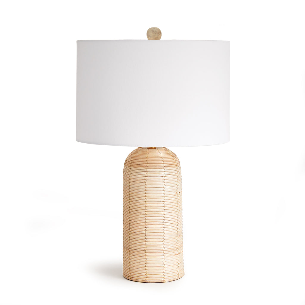 Maye Whitewash Rattan Table Lamp