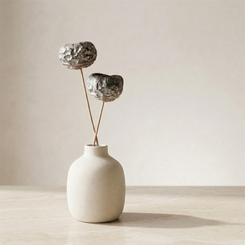 Rustic dried acorn pod stems with rich organic texture and earthy neutral tones for timeless botanical styling | Sorelle Rossi Shoppe