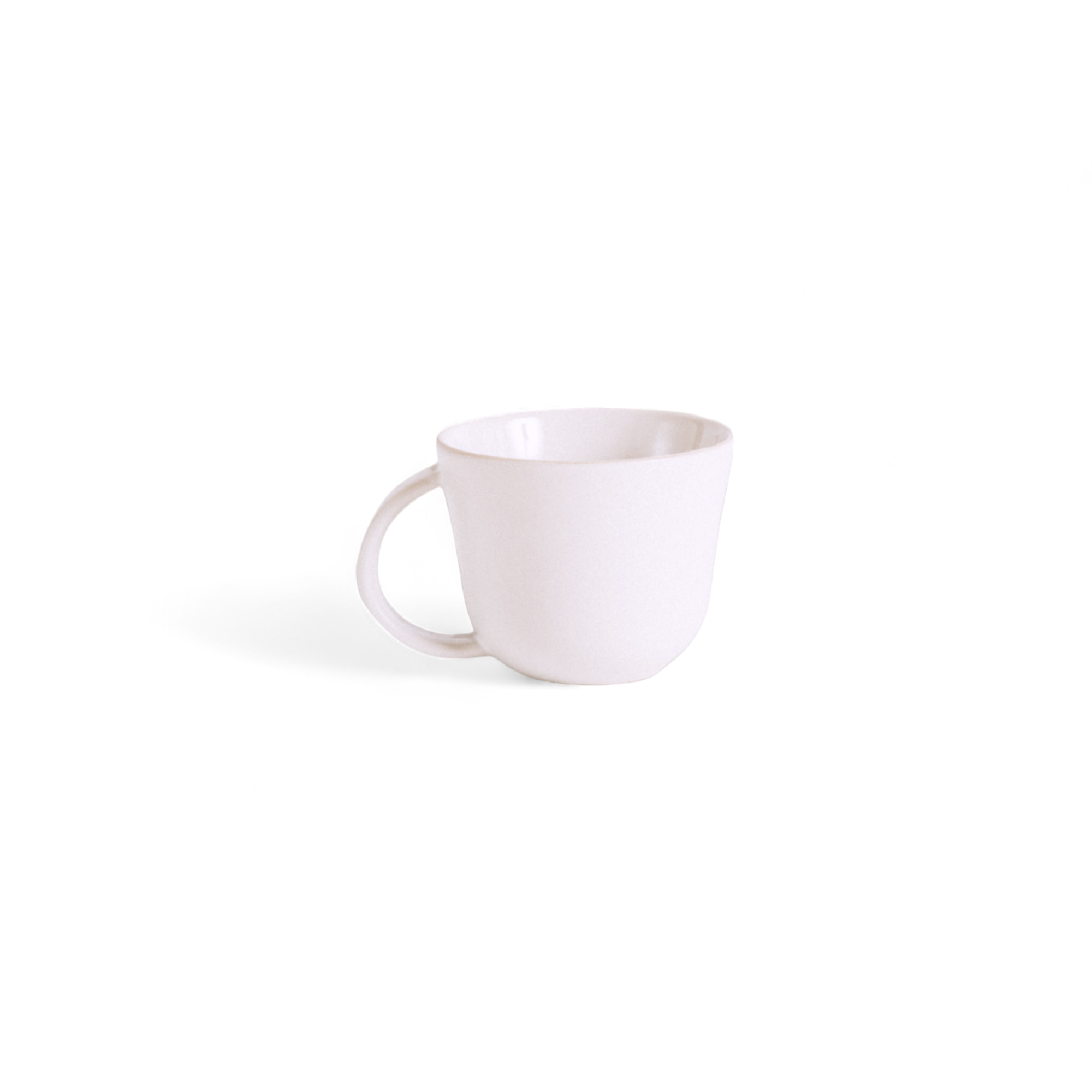 Handcrafted Ceramic Mug – Matte White (Tunisian)
