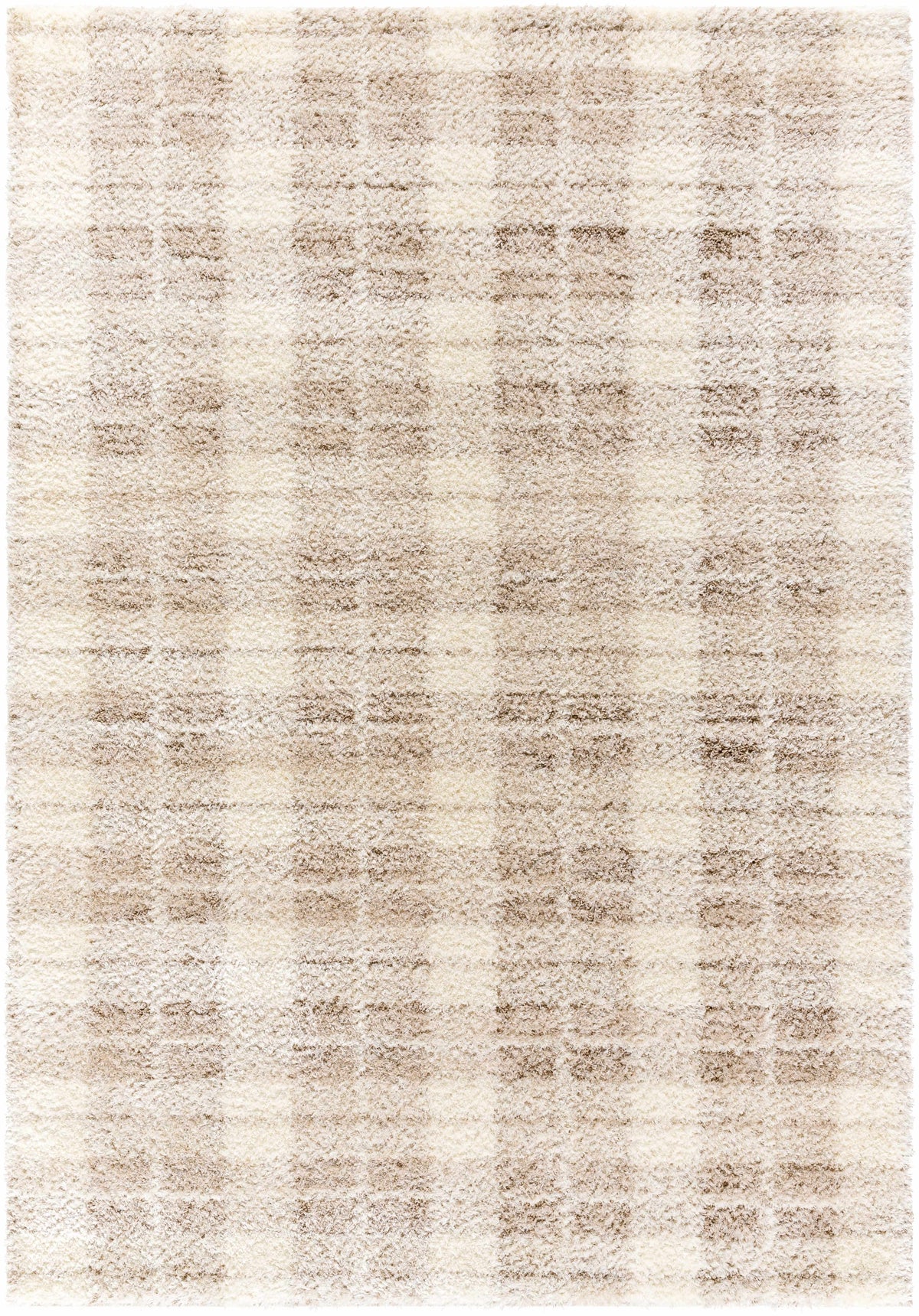 Anthony Cream High-Pile Shag Area Rug
